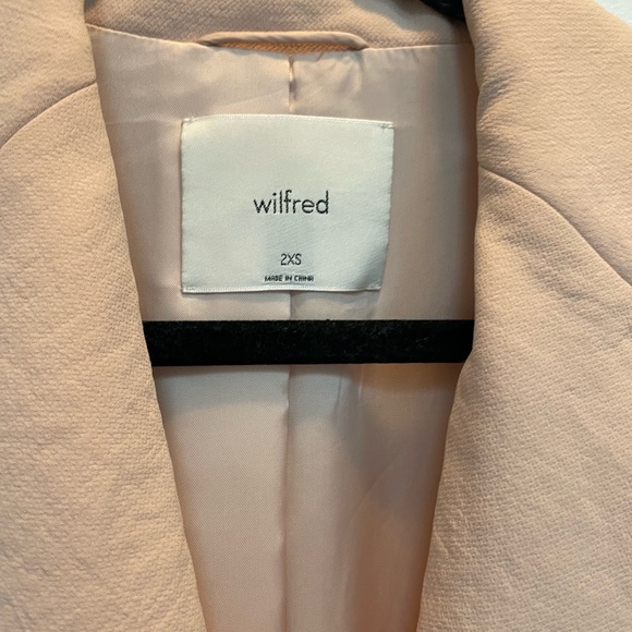 Aritzia Wilfred Cherrelle Relaxed Pink Blazer Jacket xxs - Picture 3 of 5